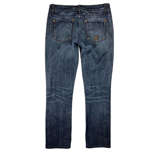 Easy Money Sterling Straight Jeans Women's Size 27 Lowrise Crop - Picture 2 of 8